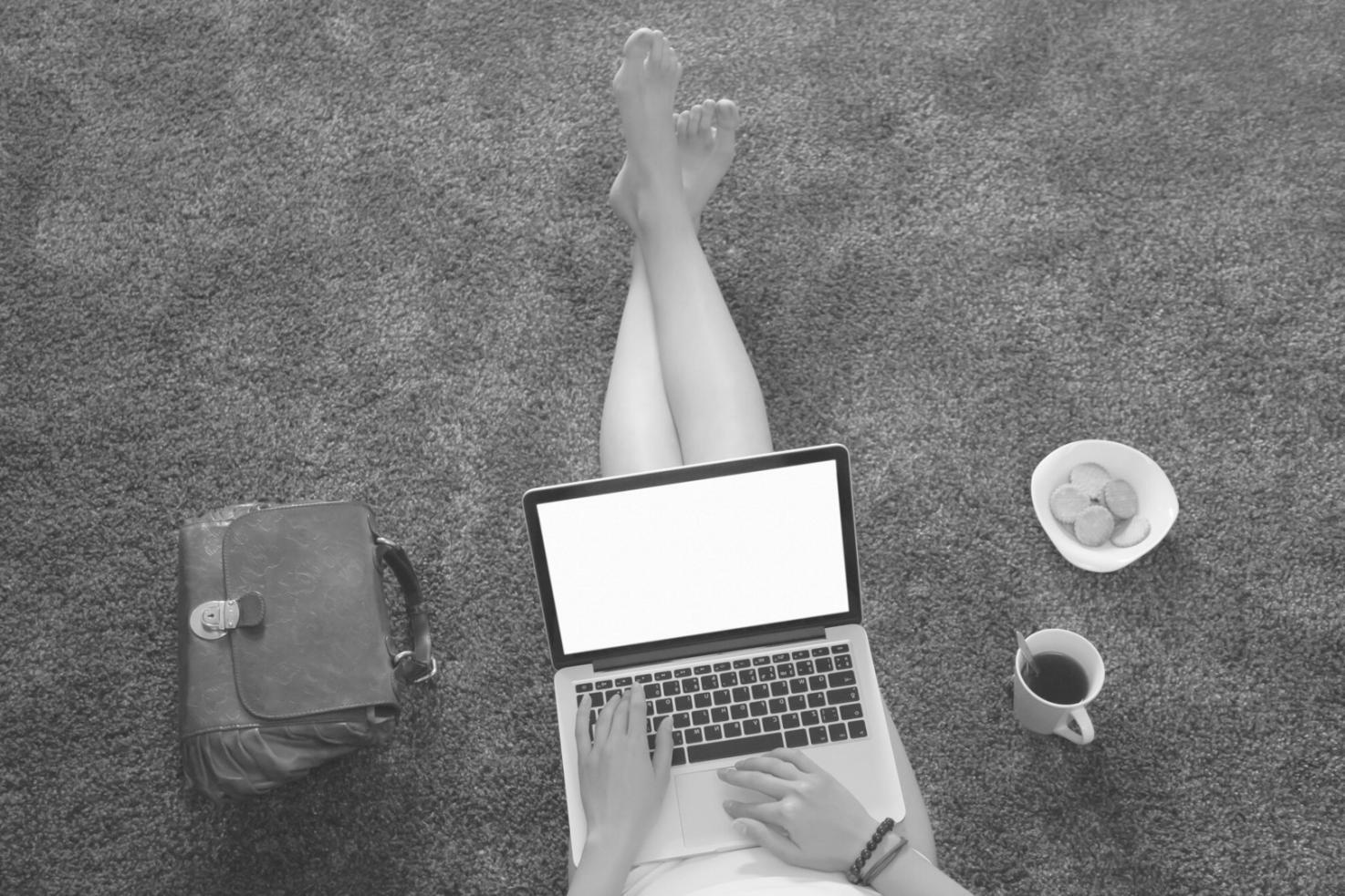 Real-world keyword research project showing data analysis and strategy development on professional monitors